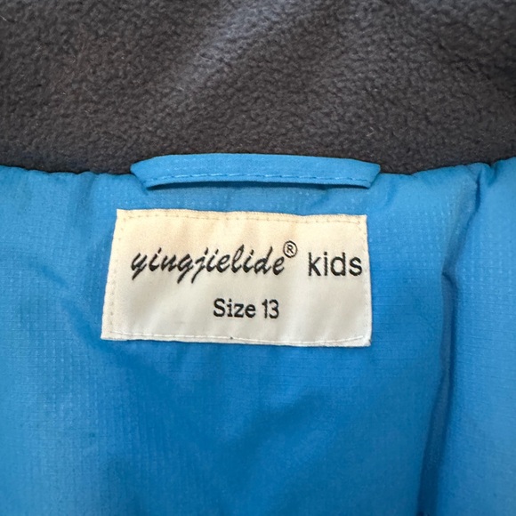 Boy's Waterproof Ski/ Snowboarding windproof Jacket, Fleece Lined Hooded Coat - Picture 8 of 9